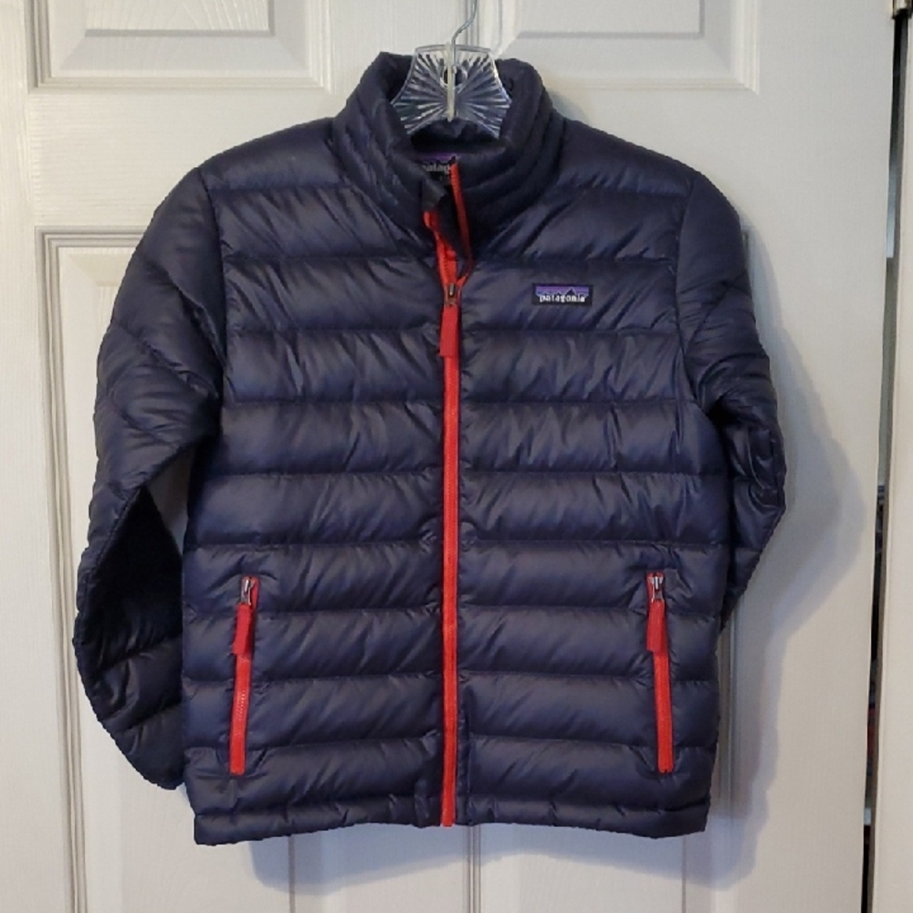 Patagonia Navy Jacket with Red Accents